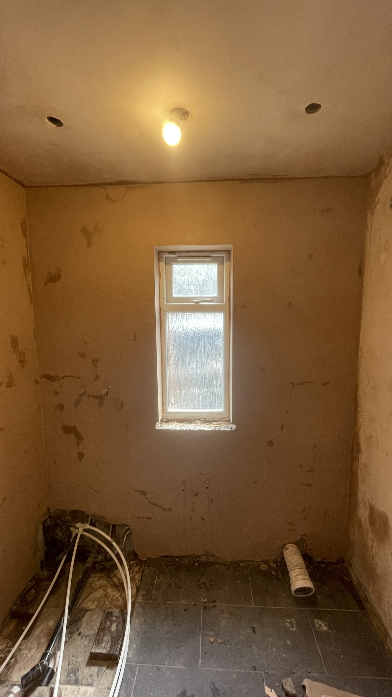 After plastering work - John Hoggan